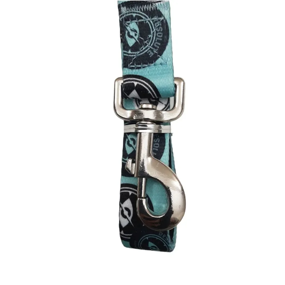 Pride Bites Dog Leash Green Large Padded Handle